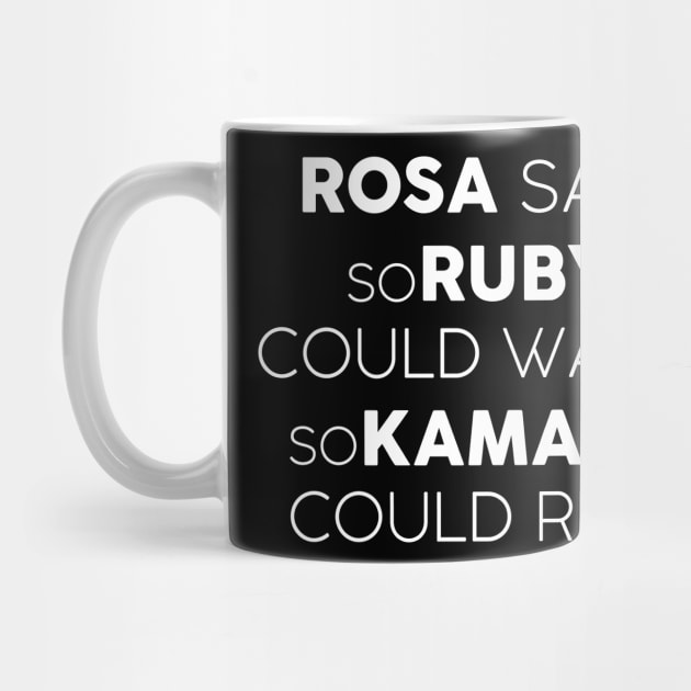 Kamala Harris Black History Month Design Rosa Sat, so Ruby could Walk, so Kamala could Run by UniqueBoutiqueTheArt